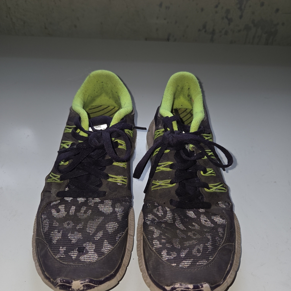 Nike Free 5.0 Purple and Lime Shoes